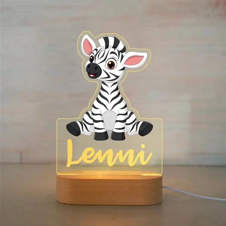 Custom Name Animal Night Light for Kids