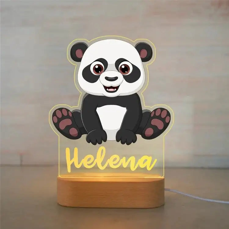 Custom Name Animal Night Light for Kids