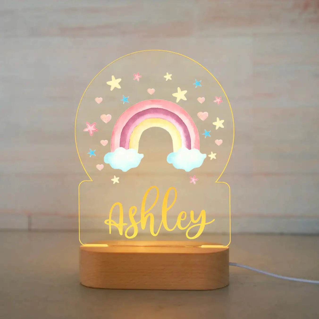 Custom Name Animal Night Light for Kids