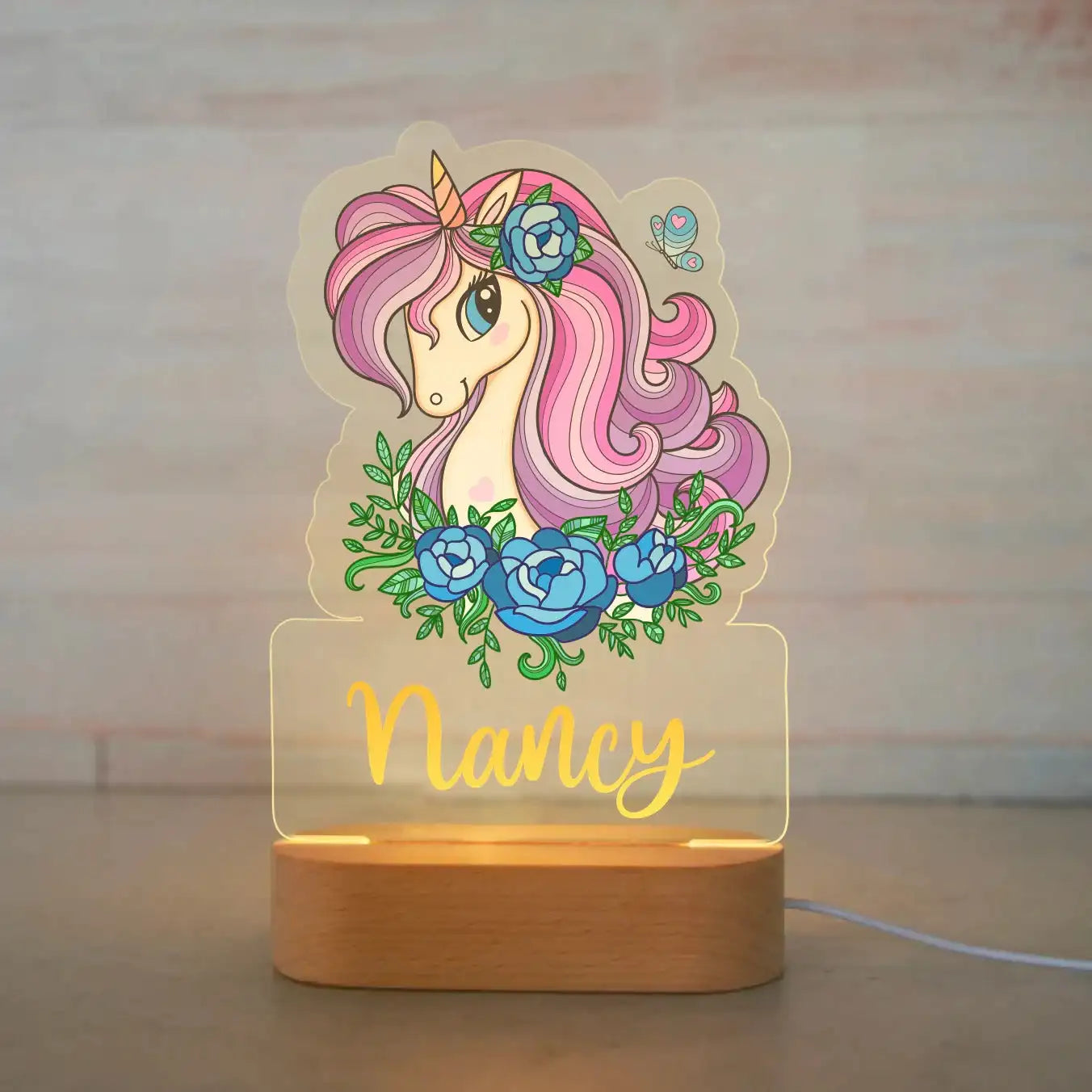 Custom Name Animal Night Light for Kids