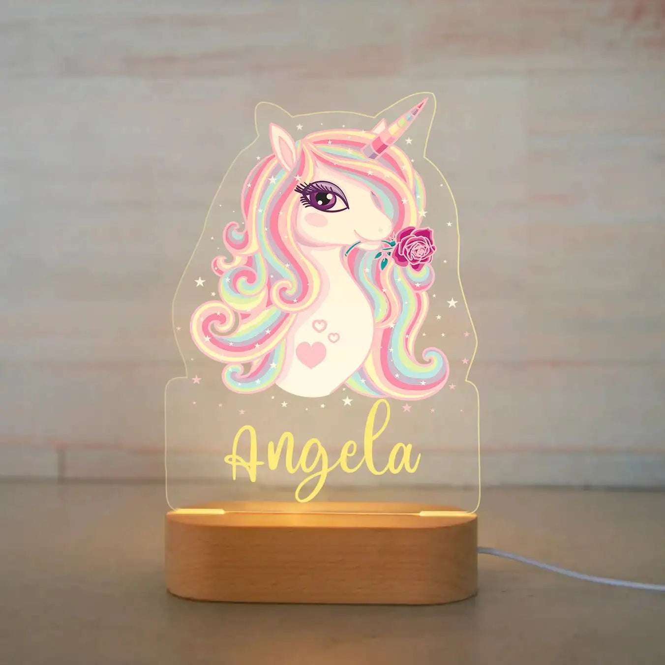 Custom Name Animal Night Light for Kids