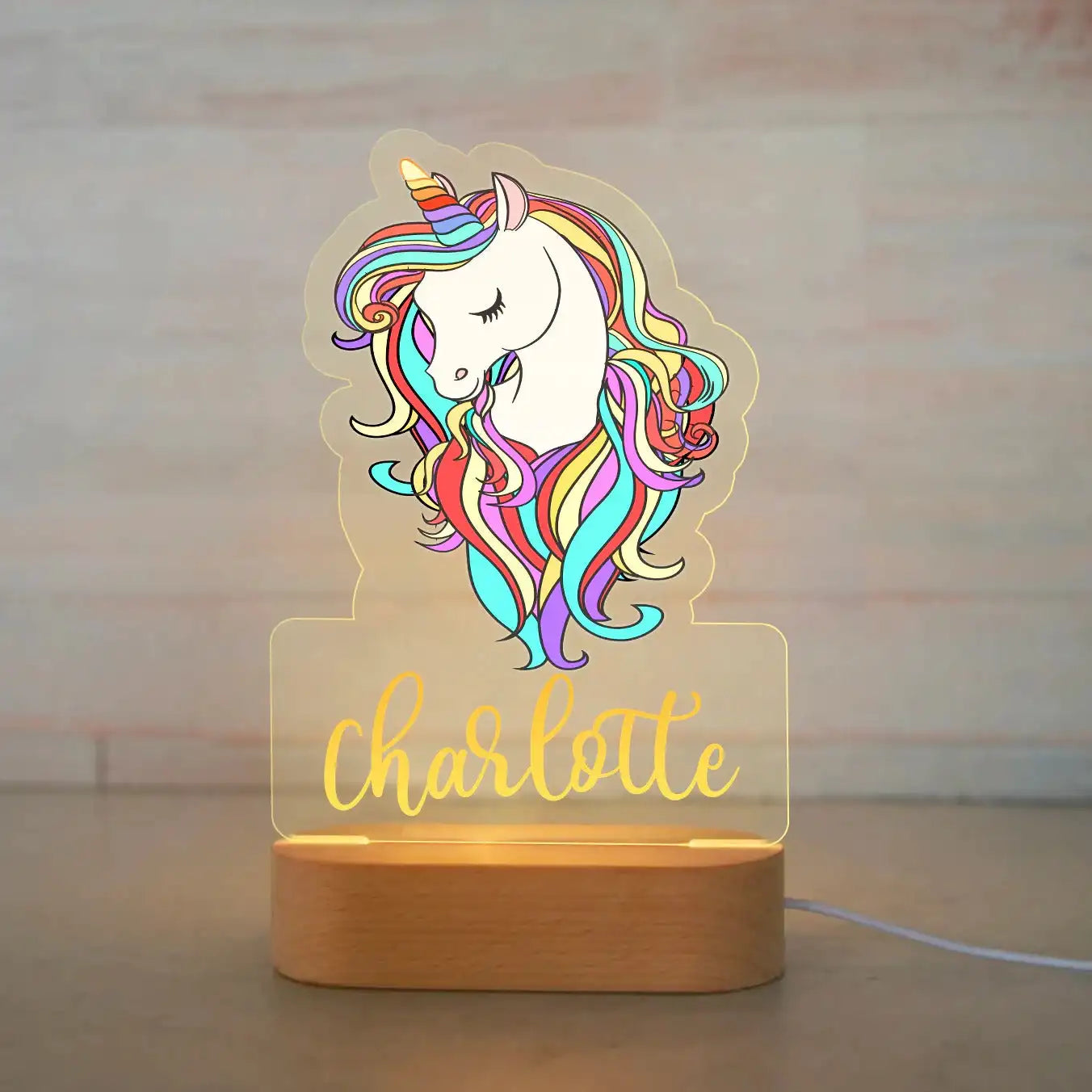 Custom Name Animal Night Light for Kids