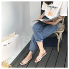DONLEE QUEEN Women Brand Slippers Summer Slides Open Toe Flat Casual Shoes Leisure Sandal Female Beach Flip Flops Big Size 35-41