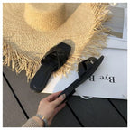 DONLEE QUEEN Women Brand Slippers Summer Slides Open Toe Flat Casual Shoes Leisure Sandal Female Beach Flip Flops Big Size 35-41