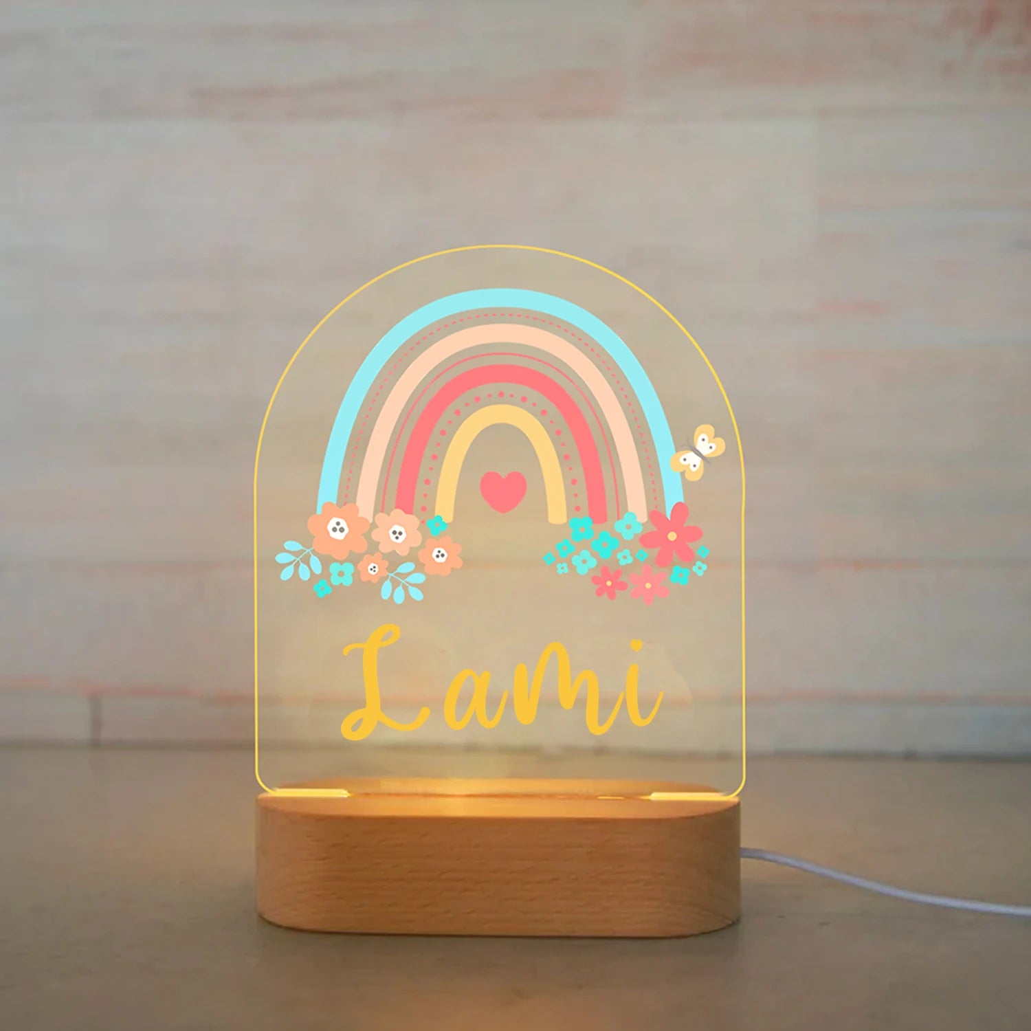 Custom Name Animal Night Light for Kids