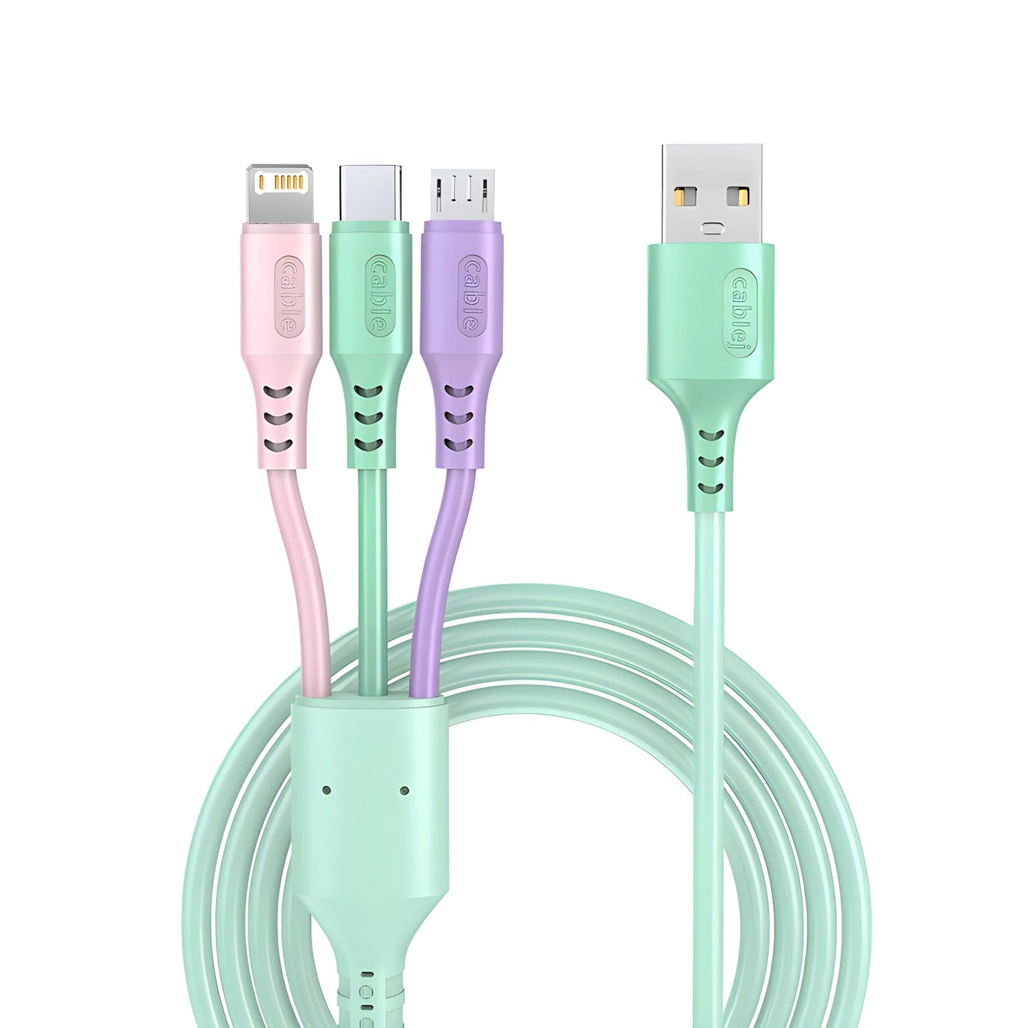3 in1 Charging Cable Multi Usb Port Multiple Usb Charging Cord