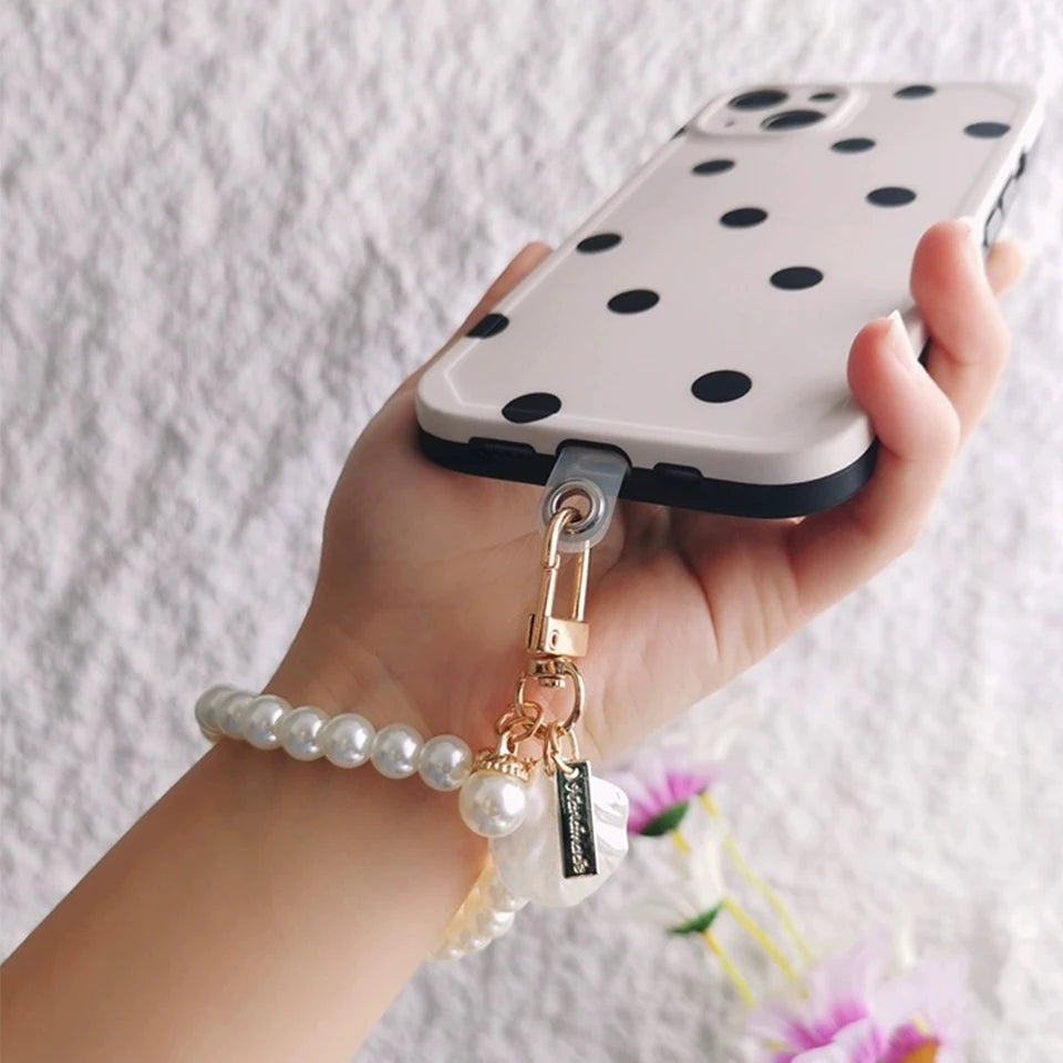 Pearl Bead Shell Keychain Charm for Women