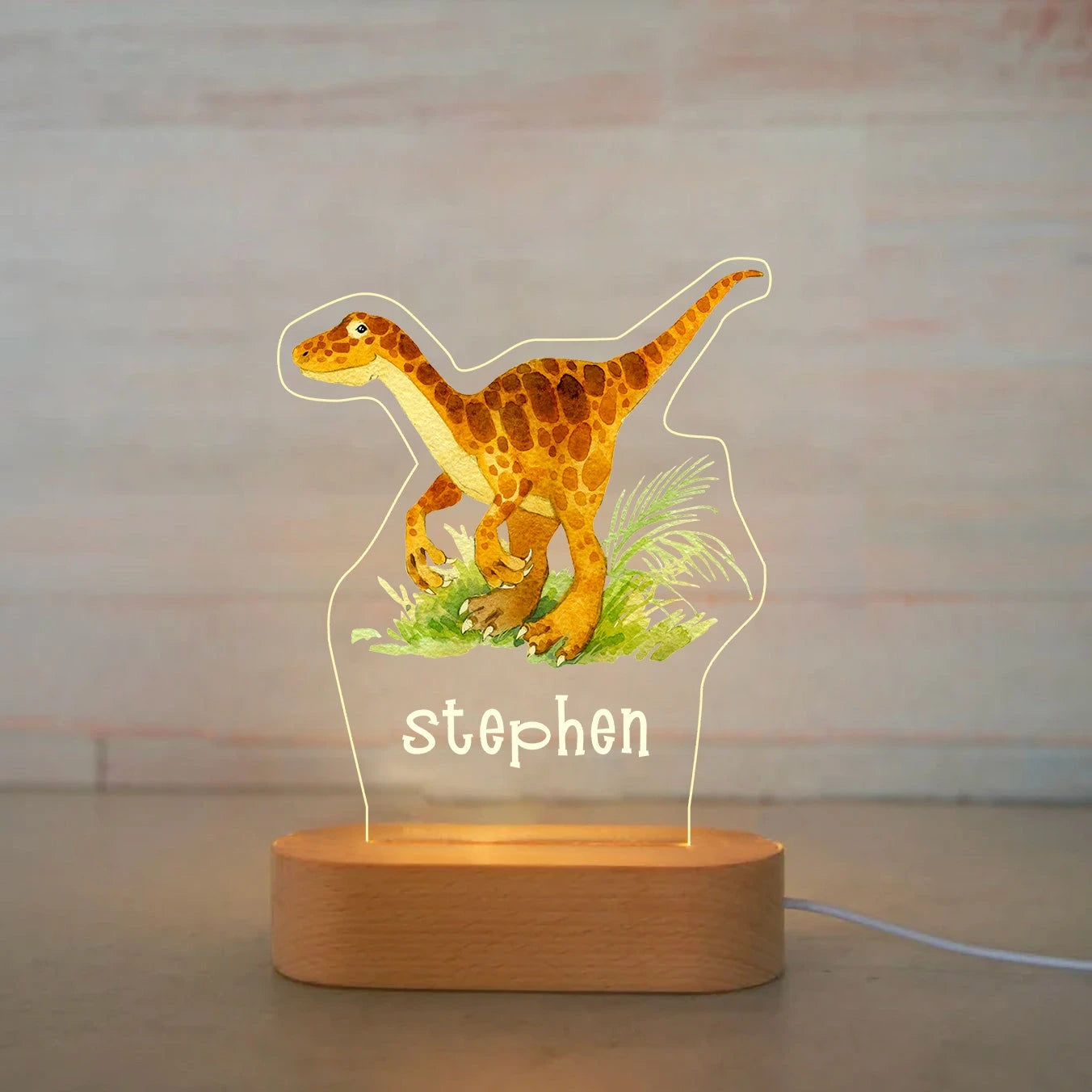 Custom Name Animal Night Light for Kids