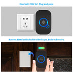 Wireless Doorbell Kit – Waterproof with Plug-In Receiver