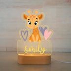 Custom Name Animal Night Light for Kids