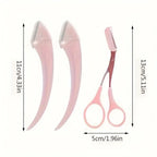Eyebrow Trimmer Set with Razor & Scissors