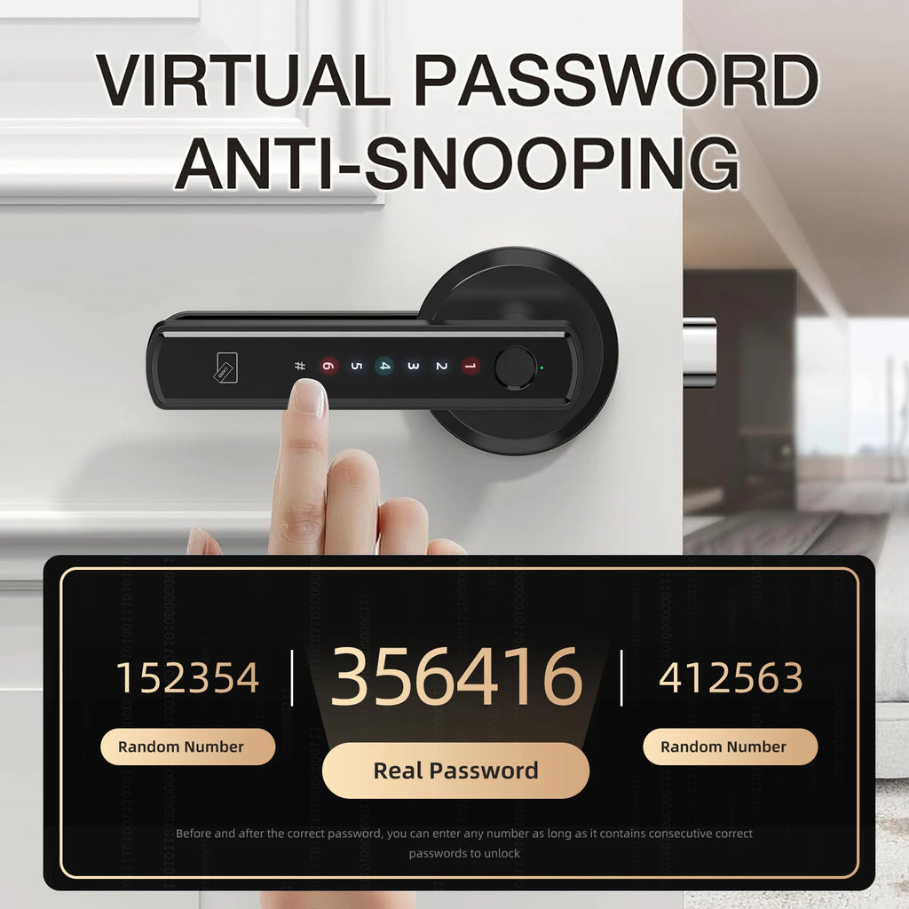 Smart Fingerprint Door Lock with App & Keypad