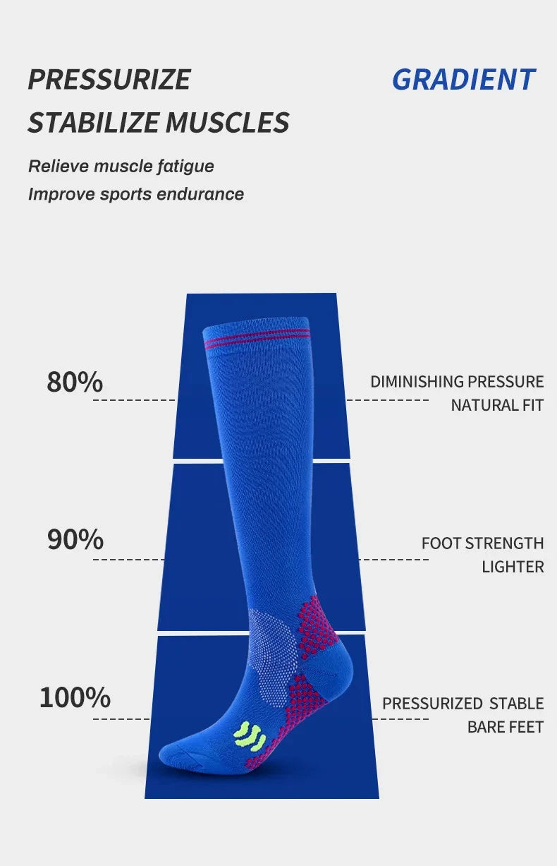Compression Socks Running Socks Football Hiking Cycling Sports Socks Medical Blood Circulation Anti Fatigue Pregnancy Swelling