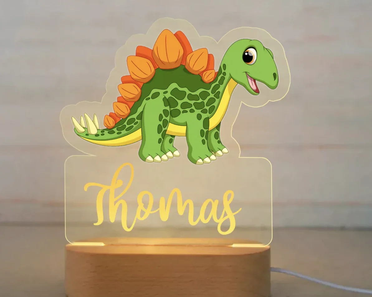 Custom Name Animal Night Light for Kids