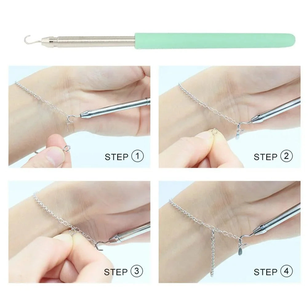 1 PC Tool Hook for Jewelry Bracelet Necklace Fastener Watch Strap Helper Clasp Wearing Aid Hanging Device