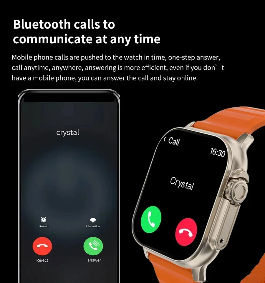 Smart Watch Bluetooth Call Function Heart Rate Monitor Sports Watch for Android IOS Men Women Message Alert Fitness Tracker