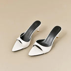 Women's High Heels Summer Slippers Women Sandals Fashion Classic Pointy Open Toe Stiletto Heels Sexy 2025 High-heeled Slippers