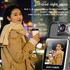 4K Ultra HD Wifi Camera Digital Video Mini Portable Handheld Law Enforcement Recorder 180° Rotatable Lens Outdoor Sports Camera