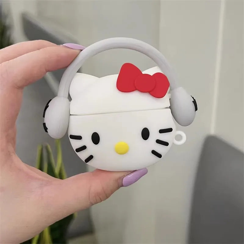 KT Kuromi Melody Silicone Earphone Case for Airpods 1/2/3/4 Pro/Pro 2/Pro 3 - Protective Cover Accessory