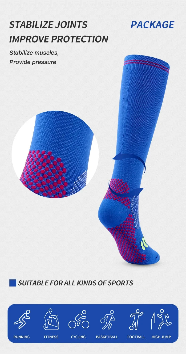 Compression Socks Running Socks Football Hiking Cycling Sports Socks Medical Blood Circulation Anti Fatigue Pregnancy Swelling