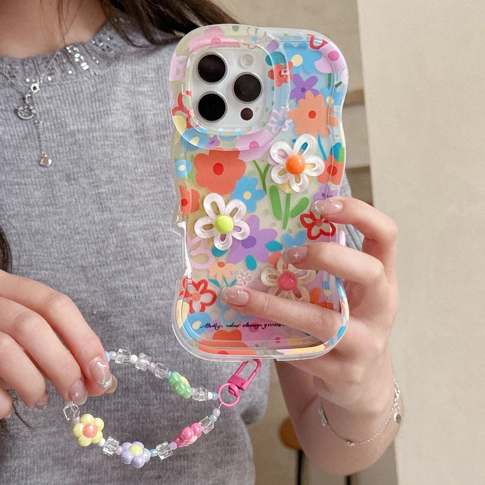 Bead Bracelet Chain Phone Case for iPhone