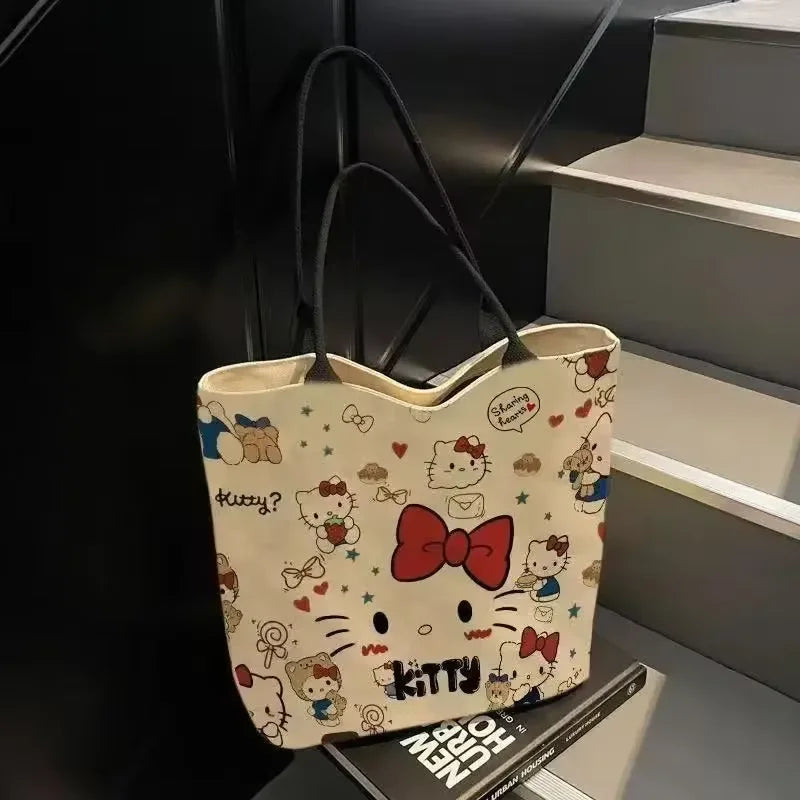 Kawaii Sanrio Hello Kitty Canvas Shoulder Bag