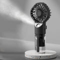 Portable Humidifier Fan Mini Handheld Mist Fan Portable USB Rechargeable Handheld Fan with Humidifier Mini Water Spray Hand Fan