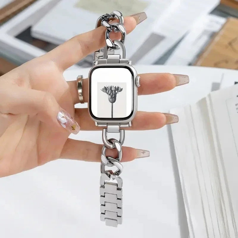 Metal Strap for Apple Watch 10 Ultra 46mm 9 8 7 Band 42mm 45mm 41mm Women Belt Bracelet iWatch Series 6 SE 40/44/49mm Watchband