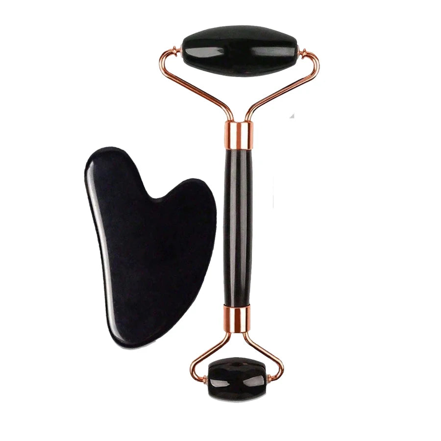 Ice Face Roller & Gua Sha Skincare Set