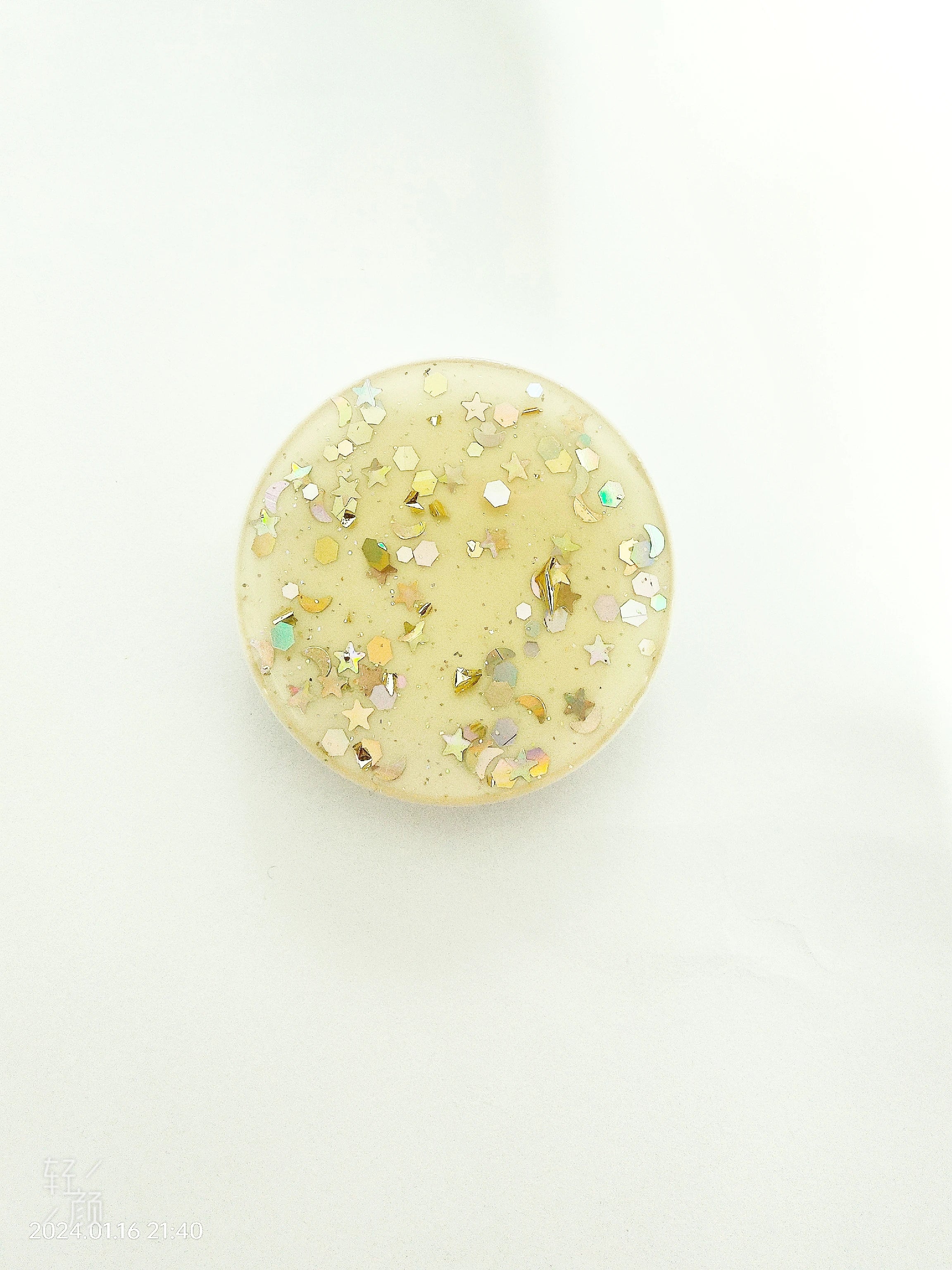 Round Glitter Phone Ring Holder Grip