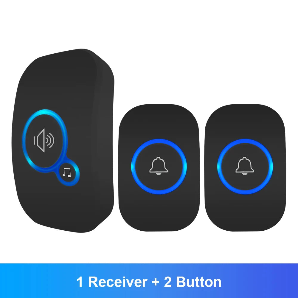 Wireless Doorbell Kit – Waterproof with Plug-In Receiver