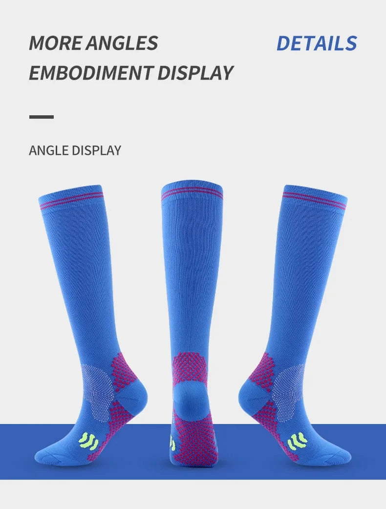 Compression Socks Running Socks Football Hiking Cycling Sports Socks Medical Blood Circulation Anti Fatigue Pregnancy Swelling