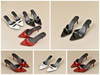 Women's High Heels Summer Slippers Women Sandals Fashion Classic Pointy Open Toe Stiletto Heels Sexy 2025 High-heeled Slippers