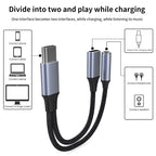 USB-C to 3.5mm Headphone Jack Adapter with PD 60W