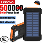 Lenovo Solar Power Bank – Large Capacity Fast Charger