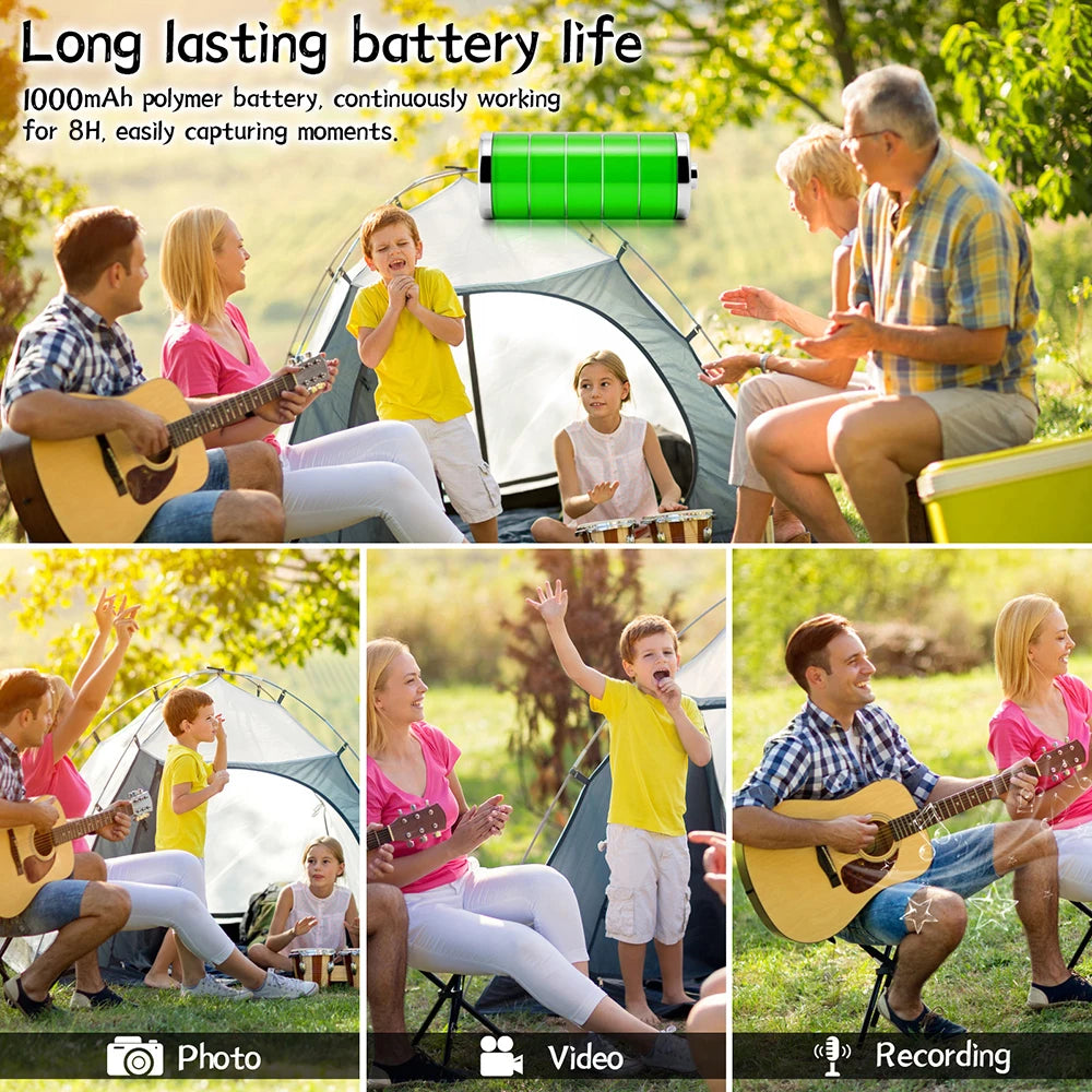 4K Ultra HD Wifi Camera Digital Video Mini Portable Handheld Law Enforcement Recorder 180° Rotatable Lens Outdoor Sports Camera