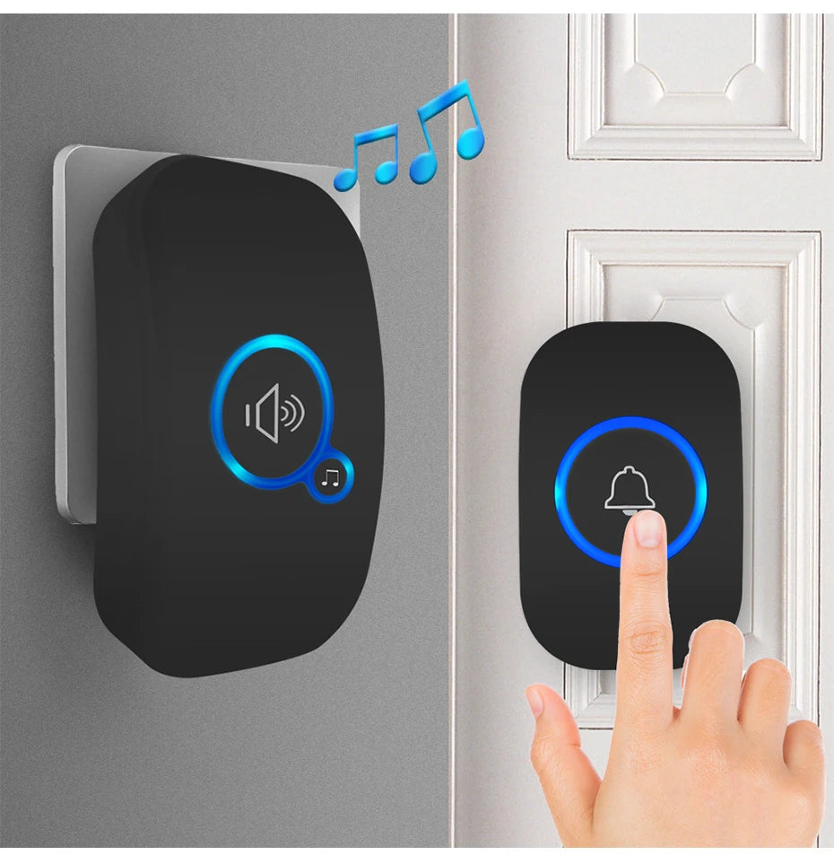 Wireless Doorbell Kit – Waterproof with Plug-In Receiver