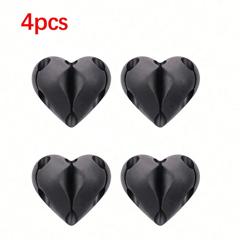 Heart-Shaped Cable Winder & Organizer Clips