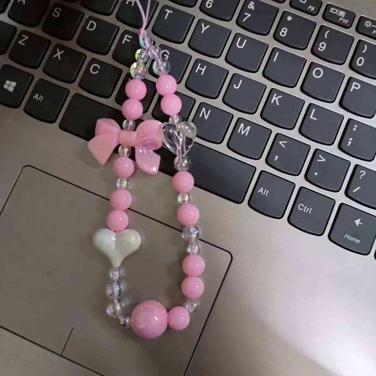 Colorful Macaron Bead Phone Lanyard