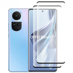 1-2PCS Curved Ultrasonic Fingerprint Screen Protector Glass Film for Oppo Reno 10 5G Screen Protector for Oppo Reno 10 5G Global