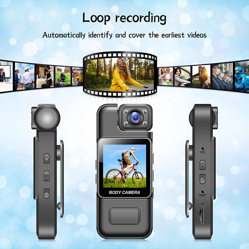 4K Ultra HD Wifi Camera Digital Video Mini Portable Handheld Law Enforcement Recorder 180° Rotatable Lens Outdoor Sports Camera