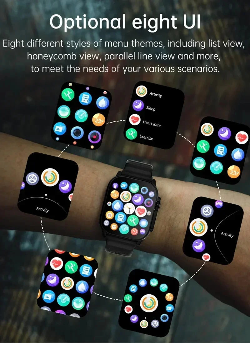 LAXASFIT Smart Watch Bluetooth Call Function Heart Rate Monitor Sports Watch for Android IOS Men Women Message Alert Fitness Tracker