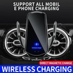 VIKEFON 15W Wireless Car Charger Mount Automatic Phone Holder for iPhone Samsung Fast Charging Magnetic Infrared Induction