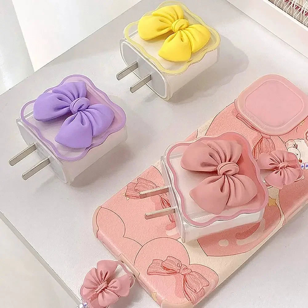 Charger Protector Cable Organiser for IPhone 15 14 11 13 18W 20W Charging Protection Cover Data Cable Management Cord Winder Kit