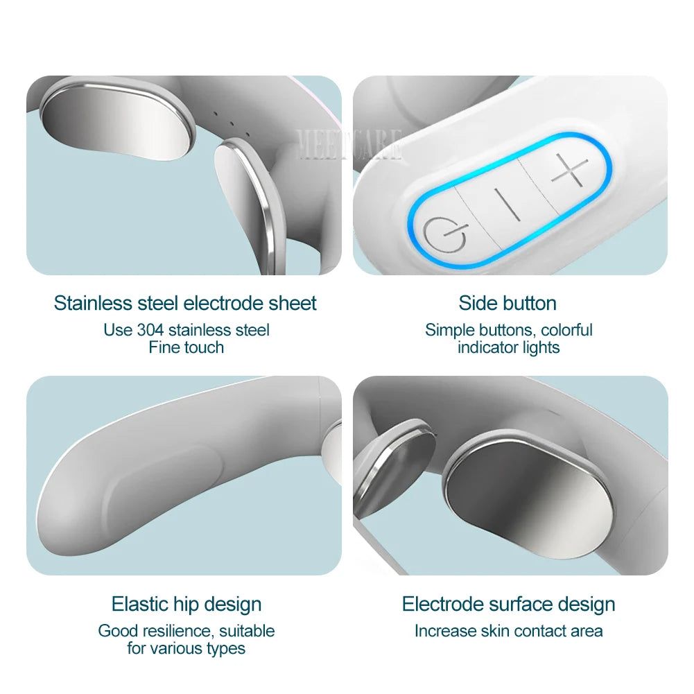 Electric Pulse Neck Massager – TENS Cervical Relief