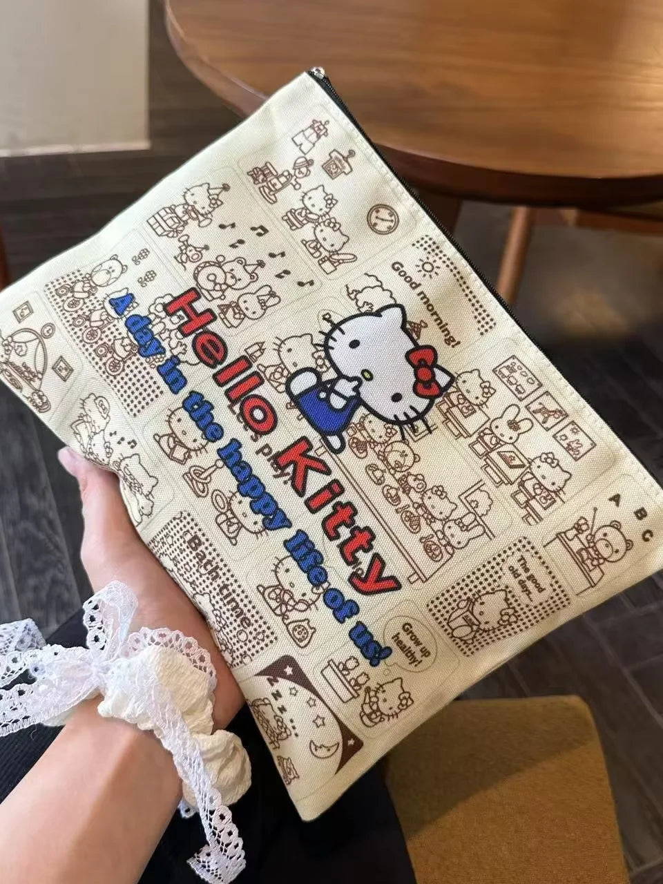 Kawaii Sanrio Hello Kitty Canvas Shoulder Bag