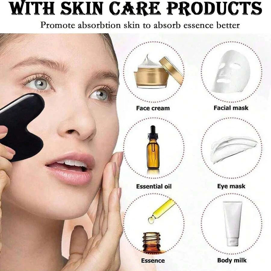 Ice Face Roller & Gua Sha Skincare Set