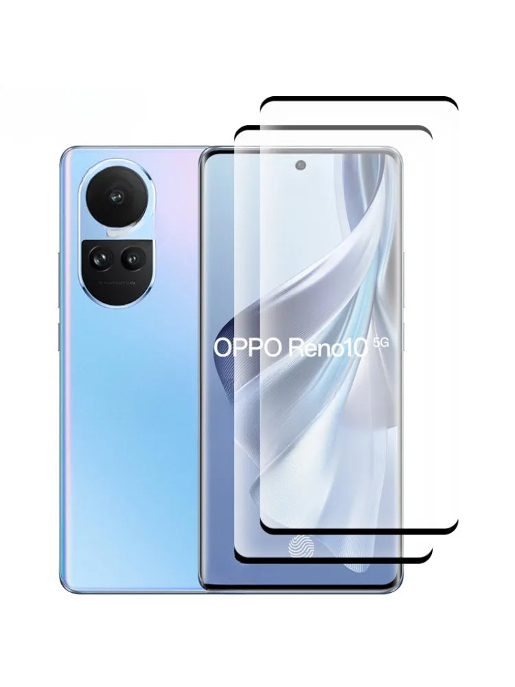 1-2PCS Curved Ultrasonic Fingerprint Screen Protector Glass Film for Oppo Reno 10 5G Screen Protector for Oppo Reno 10 5G Global
