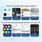 Smart Watch Bluetooth Call Function Heart Rate Monitor Sports Watch for Android IOS Men Women Message Alert Fitness Tracker
