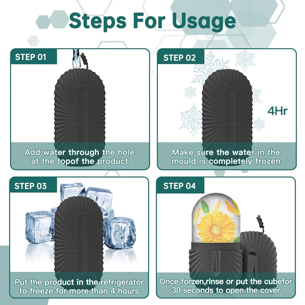 Ice Face Roller & Gua Sha Skincare Set